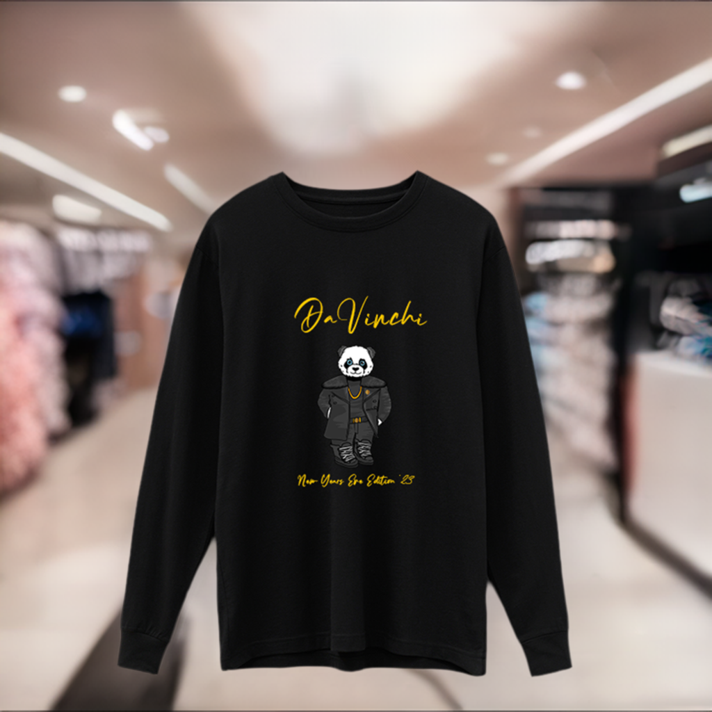 DaVinchi Panda - New Year's Eve 2023 Edition - Long Sleeve T-Shirt