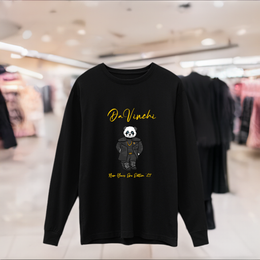 DaVinchi Panda - New Year's Eve 2023 Edition - Long Sleeve T-Shirt