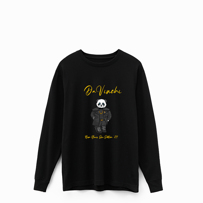 DaVinchi Panda - New Year's Eve 2023 Edition - Long Sleeve T-Shirt